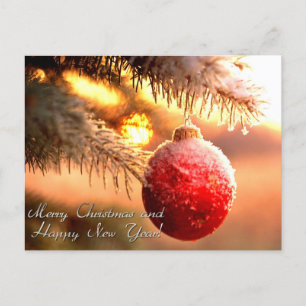 Cartes Pour Fêtes Annuelles joyeux noël et heureux nouvel an