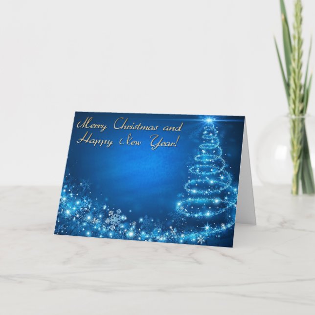 Cartes Pour Fêtes Annuelles joyeux noël et heureux nouvel an (Devant)