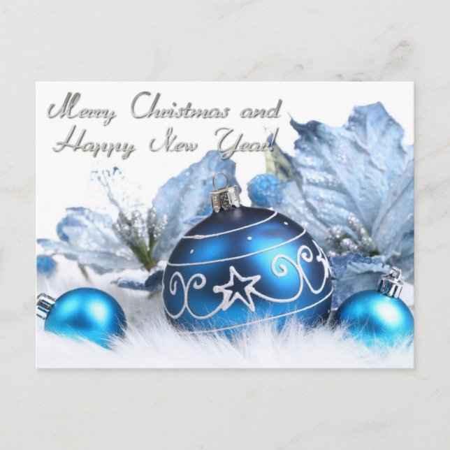 Cartes Pour Fêtes Annuelles joyeux noël et heureux nouvel an (Devant)