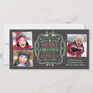 Cartes Pour Fêtes Annuelles Joyeux Noël et joie