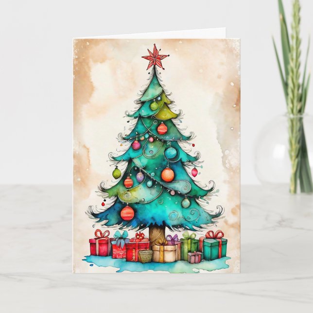 Cartes Pour Fêtes Annuelles Joyeux Noël et Joyeuses fêtes (Devant)