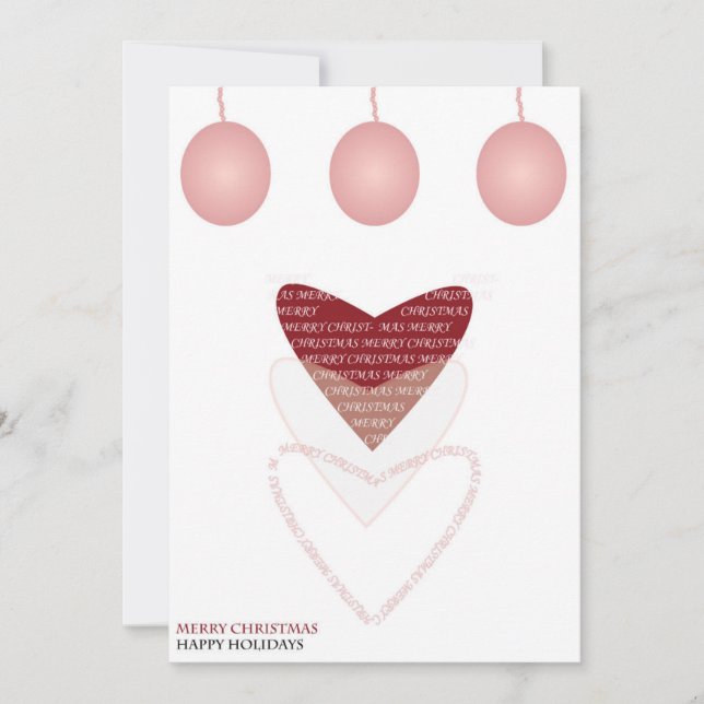 Cartes Pour Fêtes Annuelles Joyeux Noël et Joyeux Jours d'oreilles (Devant)