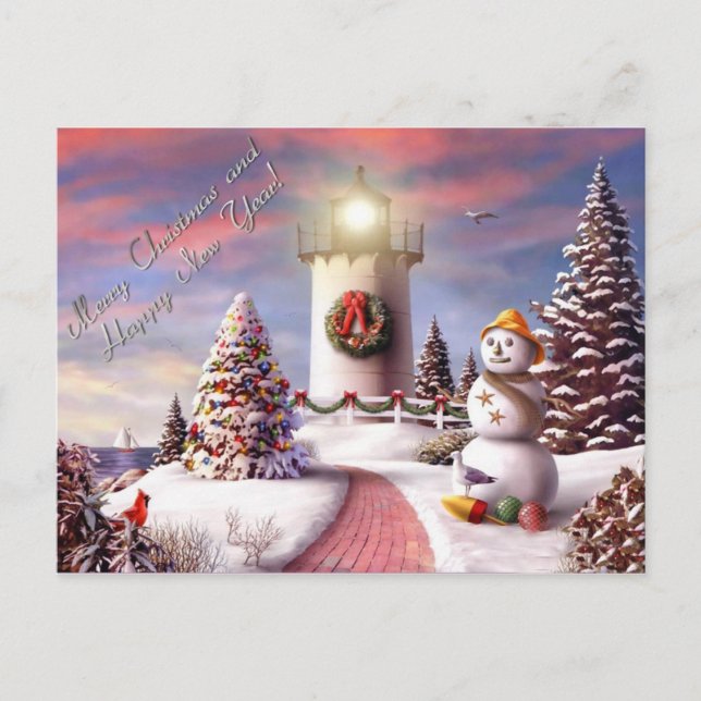 Cartes Pour Fêtes Annuelles joyeux Noël et joyeux nouvel an (Devant)