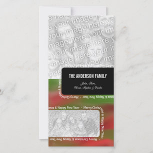 Cartes Pour Fêtes Annuelles Joyeux Noël et Joyeux Nouvel An 2 cadre photo