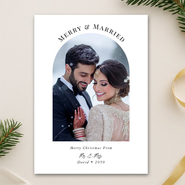 Cartes Pour Fêtes Annuelles Joyeux Noël et mariage photo Arche (Créateur téléchargé)