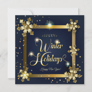 Cartes Pour Fêtes Annuelles Joyeux Noël et Nouvel An ! Luxe Or 2026