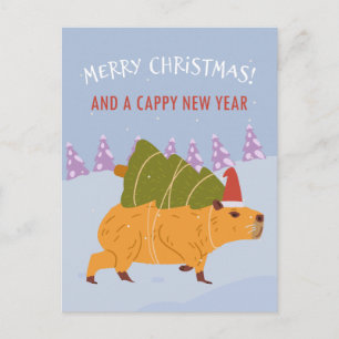 Cartes Pour Fêtes Annuelles "Joyeux Noël et une bonne année"