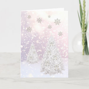 Cartes Pour Fêtes Annuelles Joyeux Noël Fairytale Arbres de Noël