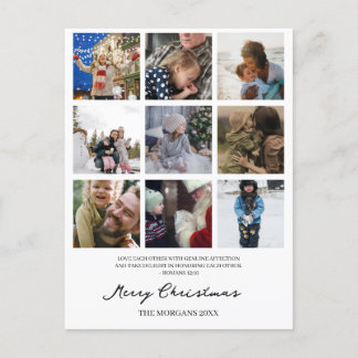Cartes Pour Fêtes Annuelles Joyeux Noël Famille Photos et Ecritures