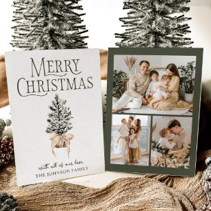 Cartes Pour Fêtes Annuelles Joyeux Noël Farmhouse Photo