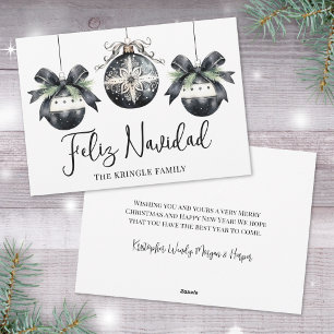 Cartes Pour Fêtes Annuelles Joyeux Noël Feliz Navidad Noël