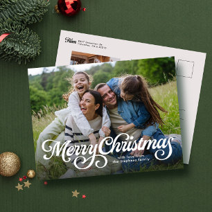 Cartes Pour Fêtes Annuelles Joyeux Noël florissant photo classique