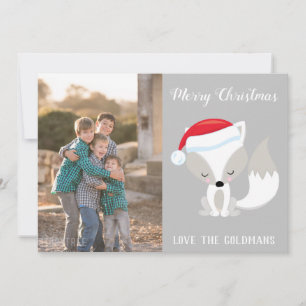 Cartes Pour Fêtes Annuelles Joyeux Noël Fox Photo