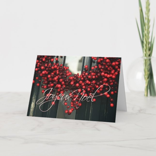 Cartes Pour Fêtes Annuelles Joyeux Noël French Christmas card (Devant)