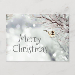 Cartes Pour Fêtes Annuelles Joyeux Noël Frost Oiseau
