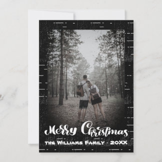 Cartes Pour Fêtes Annuelles Joyeux Noël Funny Cookie Moderne Photo de famille