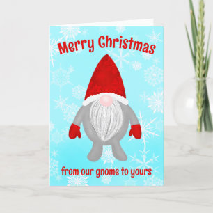 Cartes Pour Fêtes Annuelles Joyeux Noël Gnome