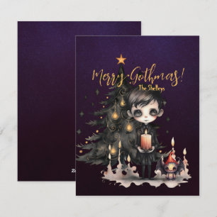 Cartes Pour Fêtes Annuelles Joyeux Noël gothique