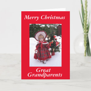 Cartes Pour Fêtes Annuelles Joyeux Noël, grands-parents