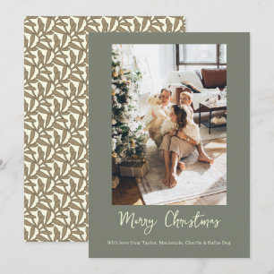 Cartes Pour Fêtes Annuelles Joyeux Noël Gui Photo Personnalisé