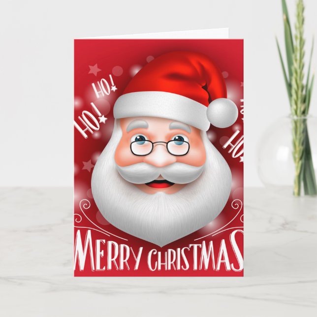 Cartes Pour Fêtes Annuelles Joyeux Noël Ha Ha (Devant)