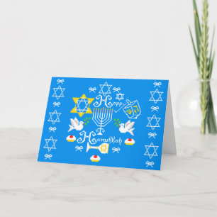 Cartes Pour Fêtes Annuelles Joyeux Noël Hanoukka