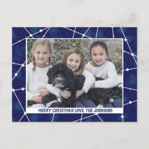 Cartes Pour Fêtes Annuelles Joyeux Noël hiver Constellation Photo famille