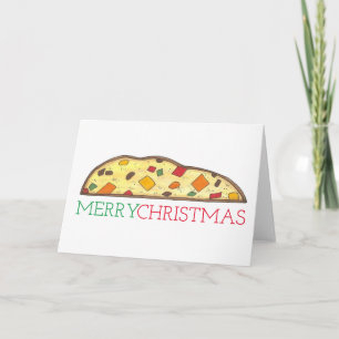 Cartes Pour Fêtes Annuelles Joyeux Noël Italien Biscotti Vacances