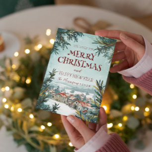 Cartes Pour Fêtes Annuelles Joyeux Noël Je Joyeux Nouvel An Hiver