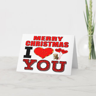 Cartes Pour Fêtes Annuelles Joyeux Noël je t'aime