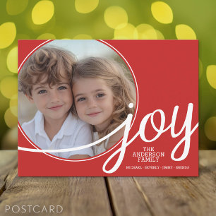 Cartes Pour Fêtes Annuelles Joyeux Noël Joie - 1 Photo et voeux de Noël