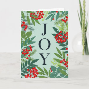 Cartes Pour Fêtes Annuelles Joyeux Noël JOY Message d'entreprise