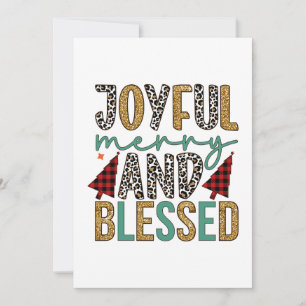 Cartes Pour Fêtes Annuelles Joyeux Noël Joyeux Et Bénis