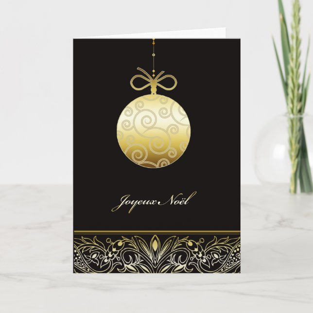 Cartes Pour Fêtes Annuelles joyeux Noël, Joyeux Noël en français (Devant)