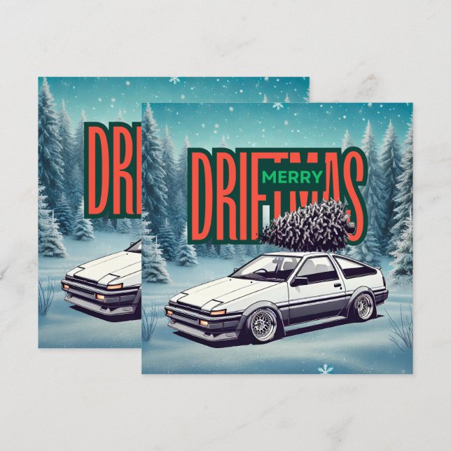 Cartes Pour Fêtes Annuelles (Joyeux Noël) Joyeux Noël - Hachiroku (Devant / Derrière)