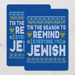 Cartes Pour Fêtes Annuelles Joyeux Noël juif Chrismukkah Hanoukka