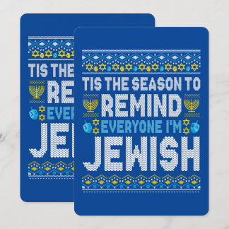 Cartes Pour Fêtes Annuelles Joyeux Noël juif Chrismukkah Hanoukka