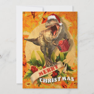Cartes Pour Fêtes Annuelles Joyeux Noël Jurassique (I)