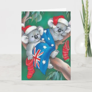 Cartes Pour Fêtes Annuelles Joyeux Noël koalas