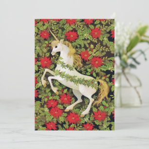Cartes Pour Fêtes Annuelles Joyeux Noël licorne