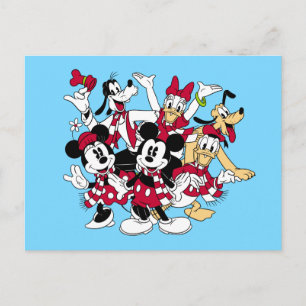 Cartes Pour Fêtes Annuelles Joyeux Noël   Mickey & Friends Vacances Joyeuses