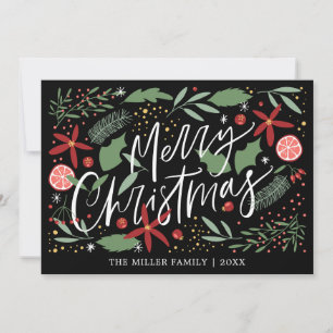 Cartes Pour Fêtes Annuelles Joyeux Noël mignon Doodle vacances