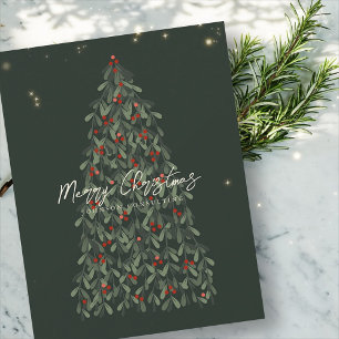 Cartes Pour Fêtes Annuelles Joyeux Noël Moderne Élégant Arbre de Noël