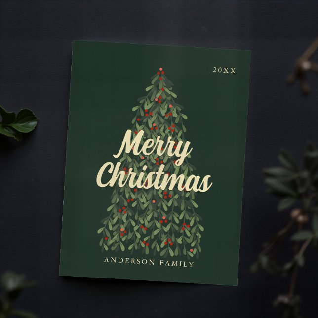 Cartes Pour Fêtes Annuelles Joyeux Noël moderne élégant sapin de Noël (Créateur téléchargé)