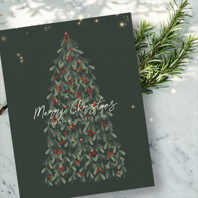 Cartes Pour Fêtes Annuelles Joyeux Noël moderne élégant sapin de Noël (Créateur téléchargé)