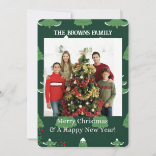 Cartes Pour Fêtes Annuelles Joyeux Noël Moderne votre photo Collage Appartemen