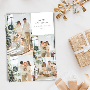 Cartes Pour Fêtes Annuelles Joyeux Noël Multi 5 Collage de photos plein cadre 