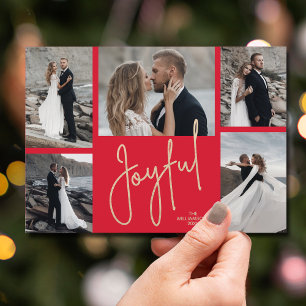 Cartes Pour Fêtes Annuelles JOYEUX Noël Multi Photo