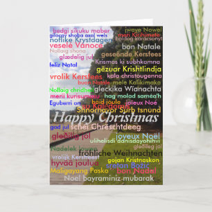 Cartes Pour Fêtes Annuelles Joyeux Noël multilingue