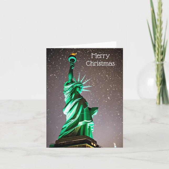 Cartes Pour Fêtes Annuelles Joyeux Noël - New York (Devant)